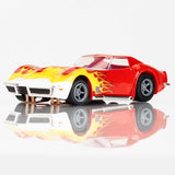 Corvette 1970 Red/Yellow Wildfire HO Scale Slot Car