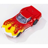 Corvette 1970 Red/Yellow Wildfire HO Scale Slot Car