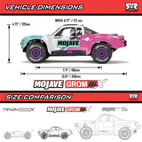 ARRMA MOJAVE GROM 223S BLX Brushless 4X4 Small Scale Desert Truck RTR with Battery & Charger, Teal