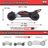 ARRMA Typhon Grom 223S BLX Brushless 4X4 Small Scale Buggy RTR, Silver No Battery or Charger