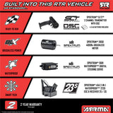 ARRMA 1/10 FURY 2wd 223S BLX Brushless Short Course Truck RTR with DSC, Blue
