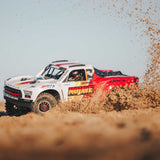 ARRMA MOJAVE 4X4 4S BLX 1/8th Scale Desert Trk White/Red