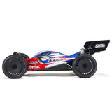 ARRMA 1/8 TLR Tuned TYPHON 6S 4WD BLX Buggy RTR, Red/Blue