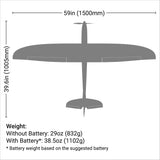 E-Flite Conscendo Evolution 1.5m BNF Basic with AS3X and SAFE Select