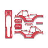 Raptor Aluminum Frame Kit, Red: SCX24