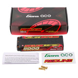 Gens Ace 7.6V 5000mAh 2S 140C LiHV: 5.0mm Bullet Redline 2.0