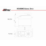HS-805MG Giant Scale Analog Metal Gear Servo