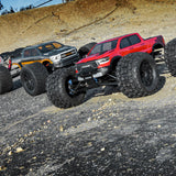 1/8 Badlands MX38 F/R 3.8" MT Tires Mounted 17mm Blk Raid (2)
