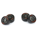 Pro-Line Goodyear Eagle Option Tire F/R MTD Grey for Losi NASCAR Racecar (4)