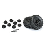 1/10 Pro-Line Trencher X Front/Rear 2.2"/3.0" SC Mounted 12mm Black Raid (2)