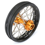 1/4 Pro-Spec Aluminum V2 Bead Rear Wheel Black/Gold (1): Promoto-MX