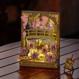Glittering Water Lily Wall Art 3D Wooden Puzzle