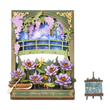 Glittering Water Lily Wall Art 3D Wooden Puzzle