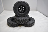 VANQUISH VS410 VS4-10 1.9 Falken Wildpeak MT - RED Compound Tires mounted on 1.9 Incision KMC
