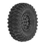 1/24 Pro-Line Hyrax Front/Rear 1.0" Tires Mounted 7mm Black Impulse (4): SCX24