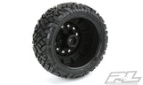1/10 Pro-Line Icon M2 Front/Rear 2.2"/3.0" SC Mounted 12mm Blk Raid (2)