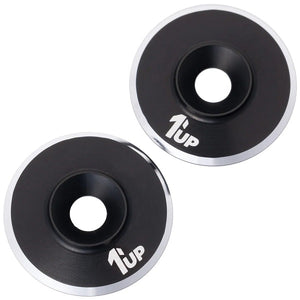 7075 LowPro Wing Washers, M3, Black Shine, 2pcs