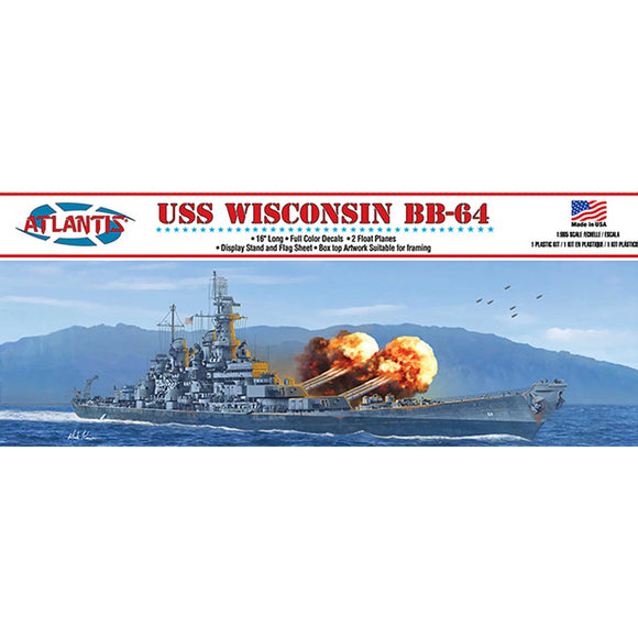 USS Wisconsin BB-64 Battleship 16 Inch