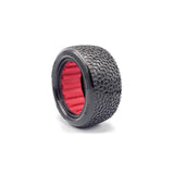 1/10 Scribble Rear 2.2 Tires, Super Soft Long Wear with Red Inserts (2): Buggy
