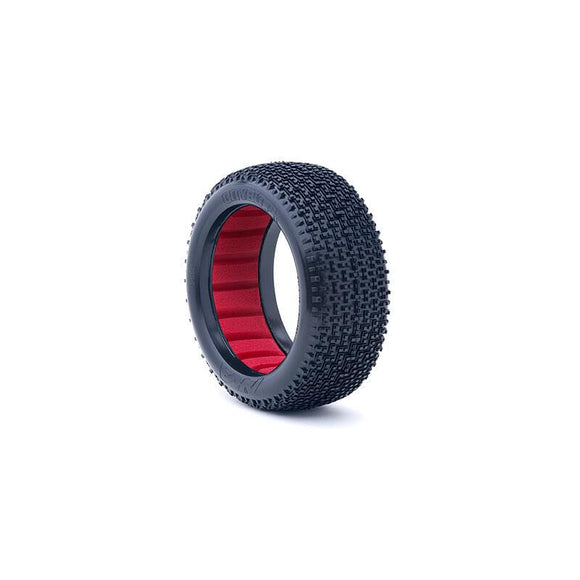 1/8 Cityblock Soft Long Wear Tires, Red Inserts (2): Buggy