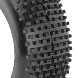 1/8 Crossbrace Super Soft Long Wear Pre-Mounted Tires, White EVO Wheels (2): Buggy