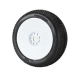 1/8 Impact SSLW Off-Road Tires Racer Bundle, White Wheels: Buggy
