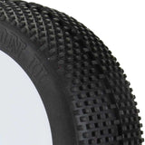 1/8 Gridiron II SSLW Off-Road Tires Racer Bundle, White Wheels:Buggy