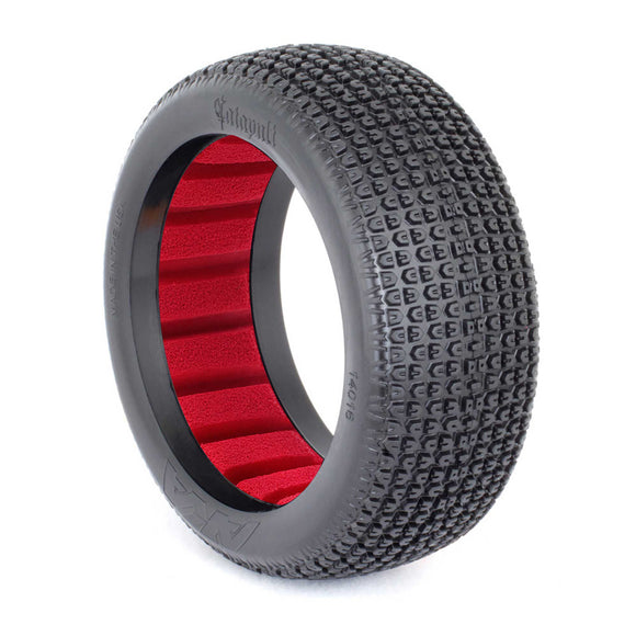 1/8 Catapult Soft Long Wear Tires, Red Inserts (2): Buggy