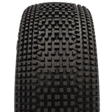1/8 2AB Soft Long Wear Tires, Red Inserts( 2): Buggy