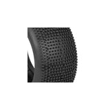 1/8 EVO Impact Super Soft Long Wear Pre-Mounted Tires, White Wheels (2): Truggy