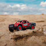 ARRMA MOJAVE GROM MEGA 380 Brushed 4X4 Small Scale Desert Truck RTR with Battery & Charger, Red/Black