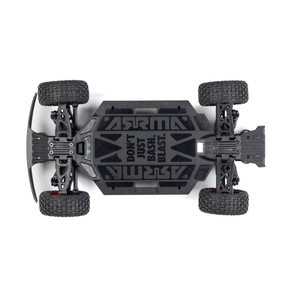 Arrma MOJAVE GROM MEGA 380 Brushed 4X4 Small Scale Desert Truck RTR with Battery & Charger, Red/Black