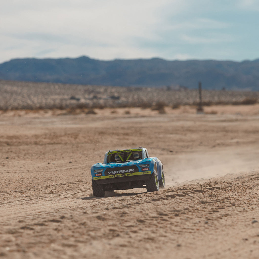 Arrma MOJAVE GROM 4x4 SMART Small Scale Desert Truck (Blue/White)