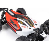 TYPHON GROM MEGA 380 Brushed 4X4 Small Scale Buggy RTR with Battery & Charger, Red/White