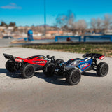 TYPHON GROM MEGA 380 Brushed 4X4 Small Scale Buggy RTR with Battery & Charger, Red/White