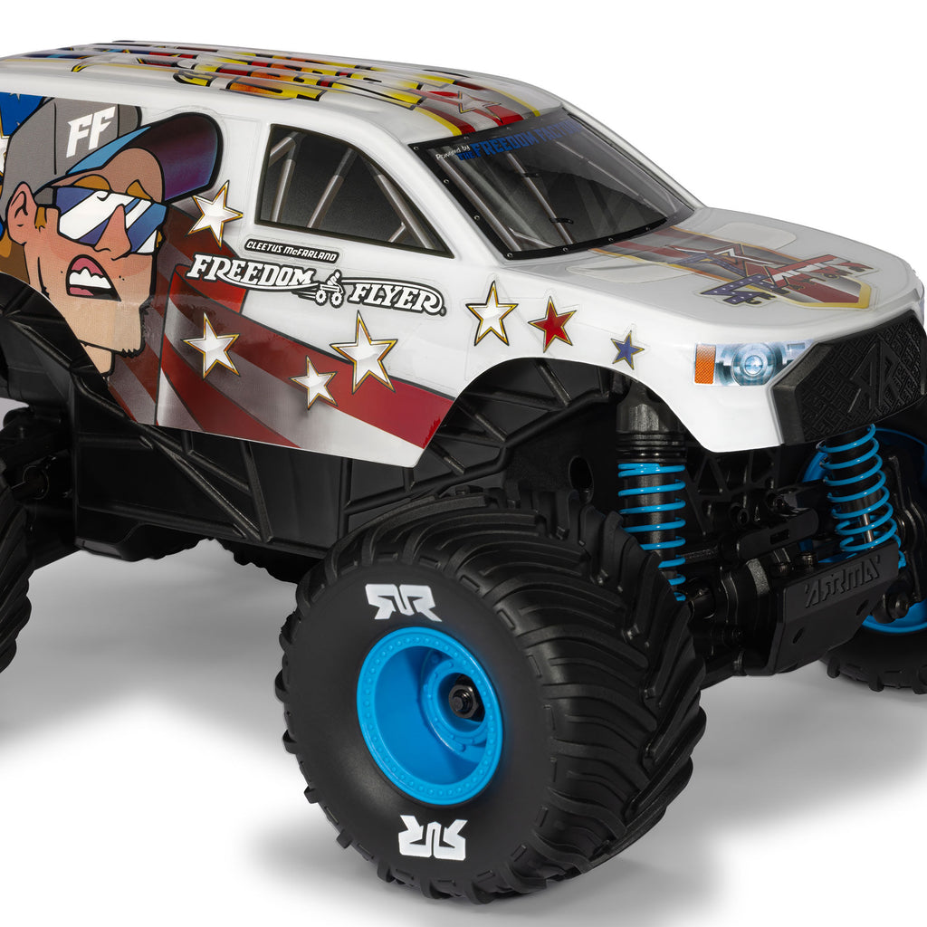 1/16 FREEDOM FLYER GROM 4X4 RTR Brushed Monster Truck (Battery & Charger Included), White