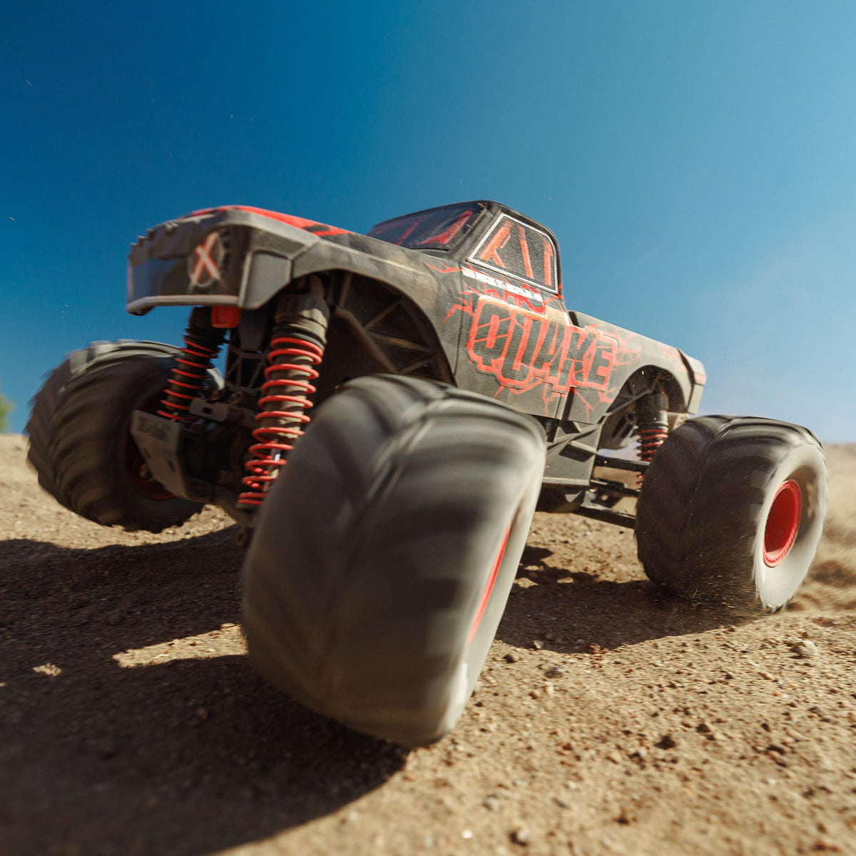 Arrma 1/16 QUAKE GROM 4X4 RTR Brushed Monster Truck (Battery & Charger Included), Red