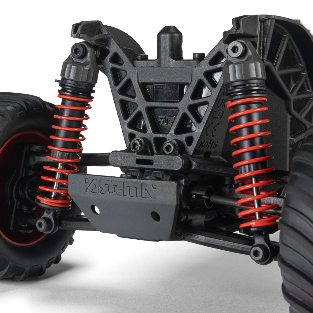 Arrma 1/16 QUAKE GROM 4X4 RTR Brushed Monster Truck (Battery & Charger Included), Red