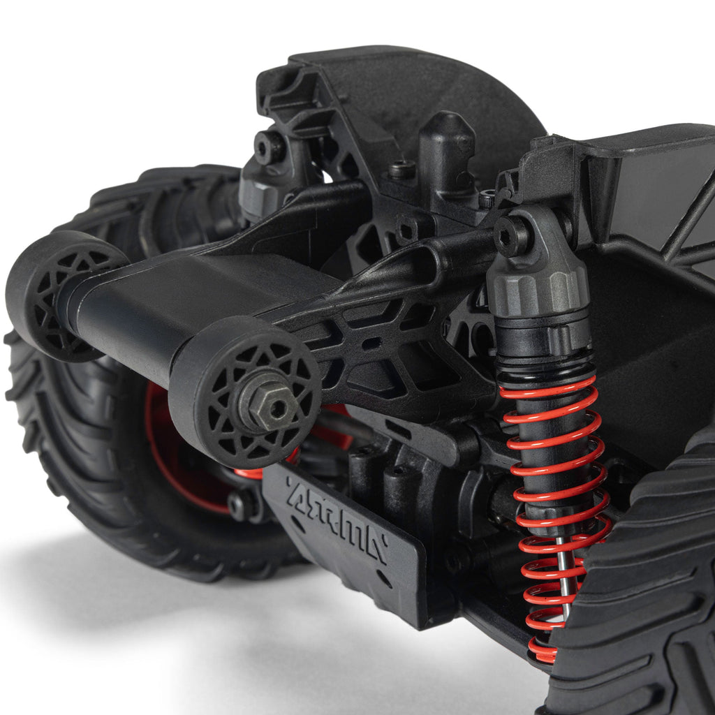 Arrma 1/16 QUAKE GROM 4X4 RTR Brushed Monster Truck (Battery & Charger Included), Red