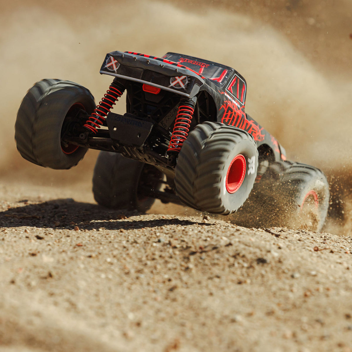 Arrma 1/16 QUAKE GROM 4X4 RTR Brushed Monster Truck (Battery & Charger Included), Red