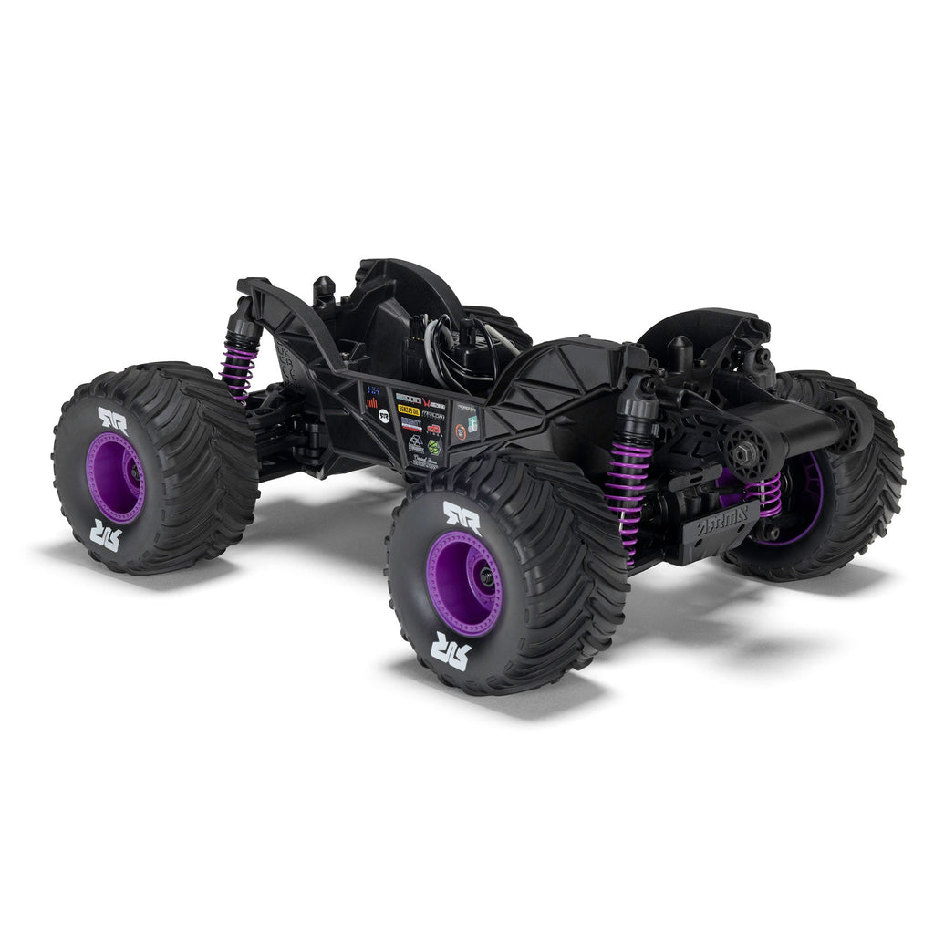 Arrma 1/16 QUAKE GROM 4X4 RTR Brushed Monster Truck (Battery & Charger Included), Purple