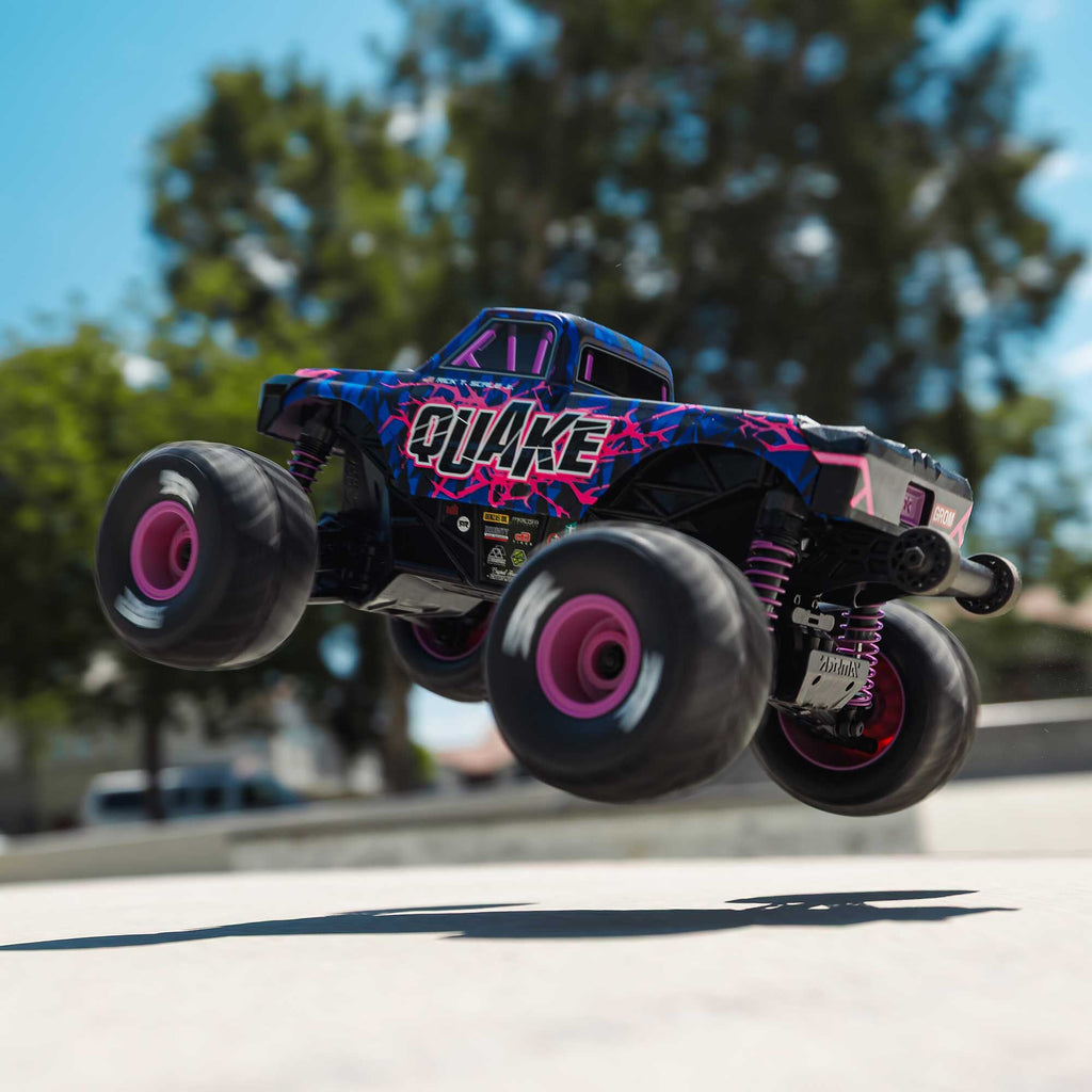 Arrma 1/16 QUAKE GROM 4X4 RTR Brushed Monster Truck (Battery & Charger Included), Purple
