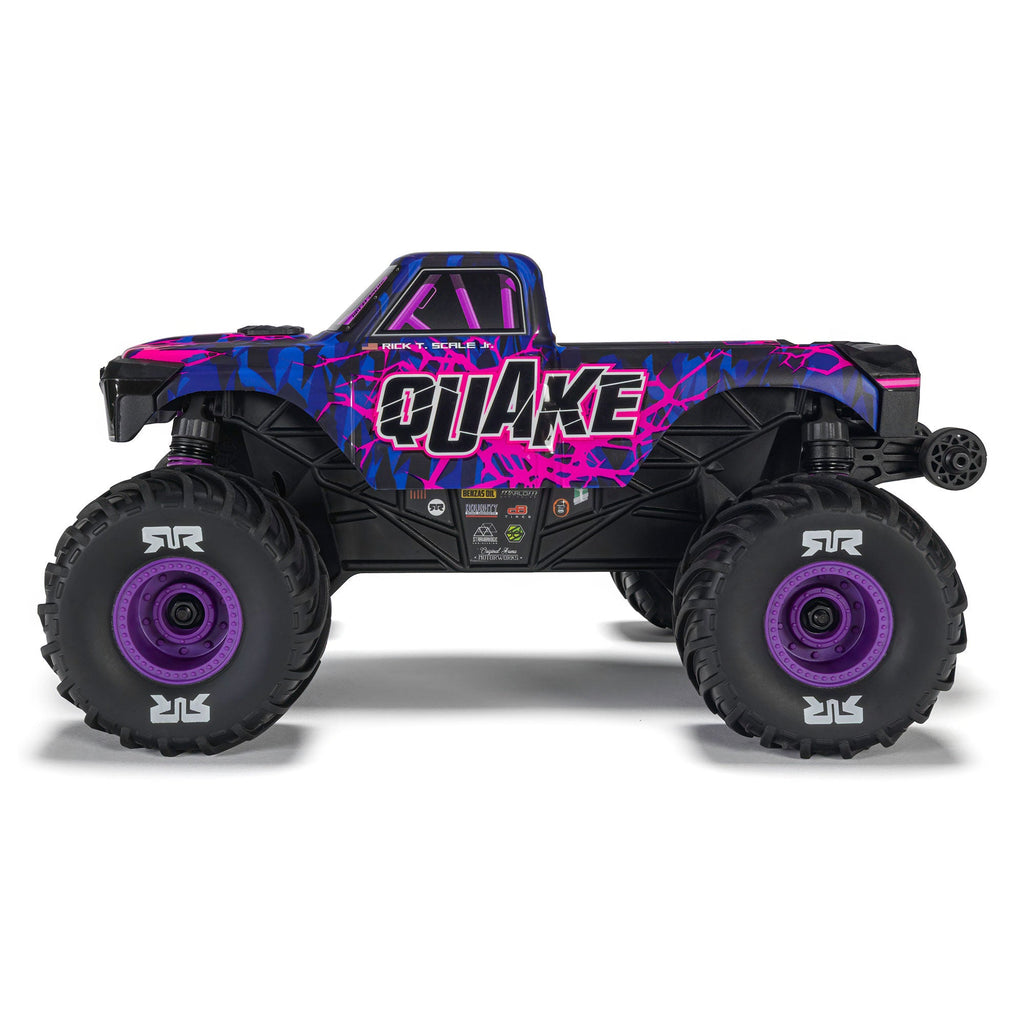 Arrma 1/16 QUAKE GROM 4X4 RTR Brushed Monster Truck (Battery & Charger Included), Purple