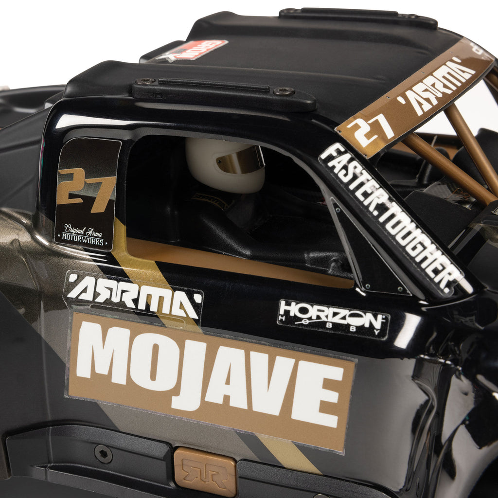 Arrma 1/16 MOJAVE GROM 223S DSC 4X4 RTR Brushless Desert Truck, Black