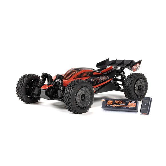 ARRMA TYPHON GROM 223S BLX Brushless 4X4 Small Scale Buggy RTR with Battery & Charger, Red