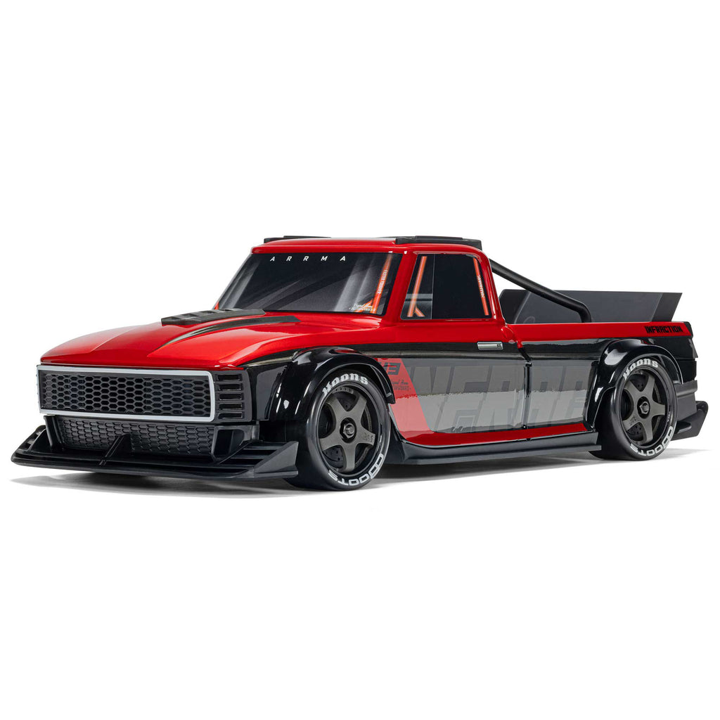 1/12 INFRACTION GROM 3S 4X4 Ready-To-Run Brushless All-Road Street Bash (Battery & Charger Included), Red/Black