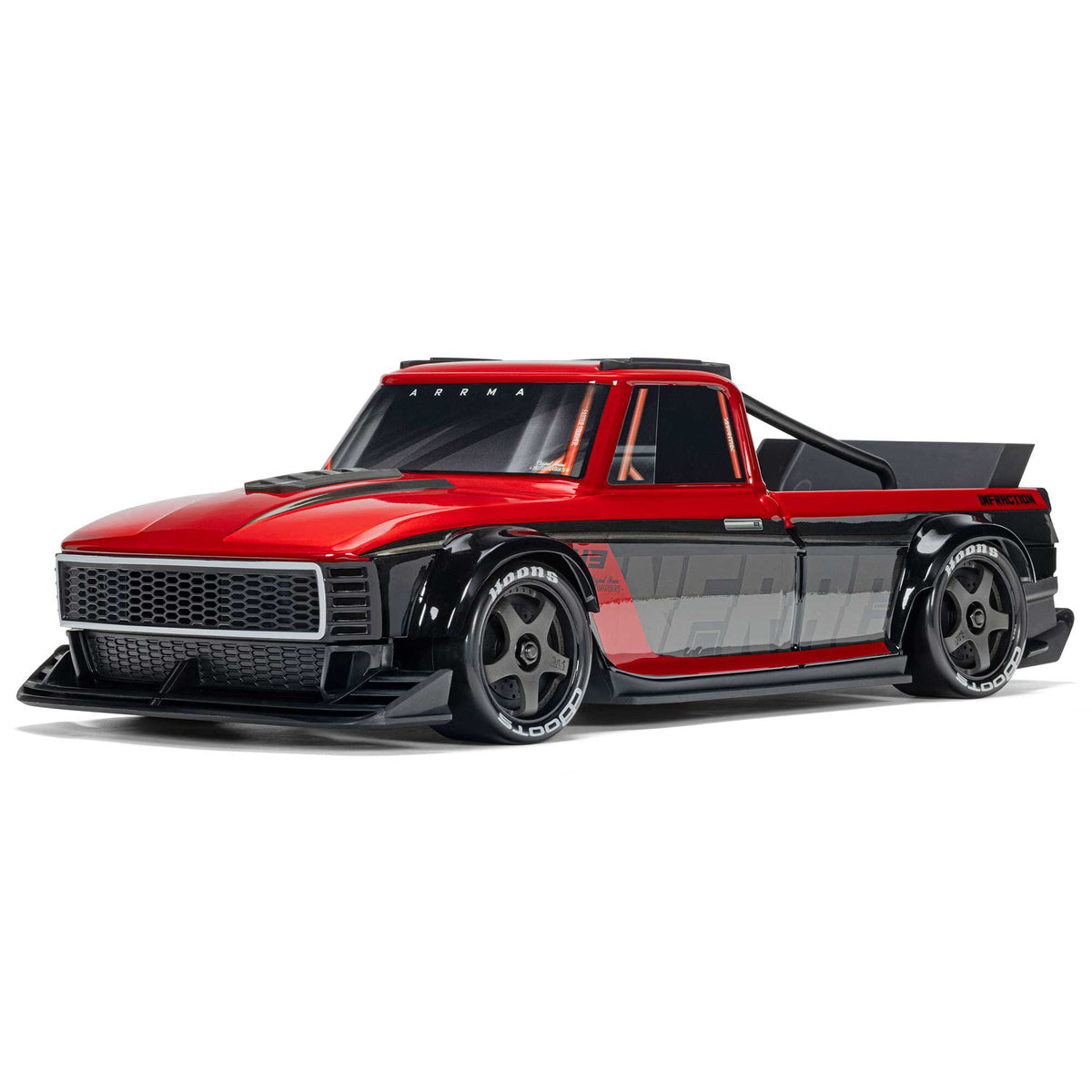 1/12 INFRACTION GROM 3S 4X4 Ready-To-Run Brushless All-Road Street Bash (Battery & Charger Included), Red/Black
