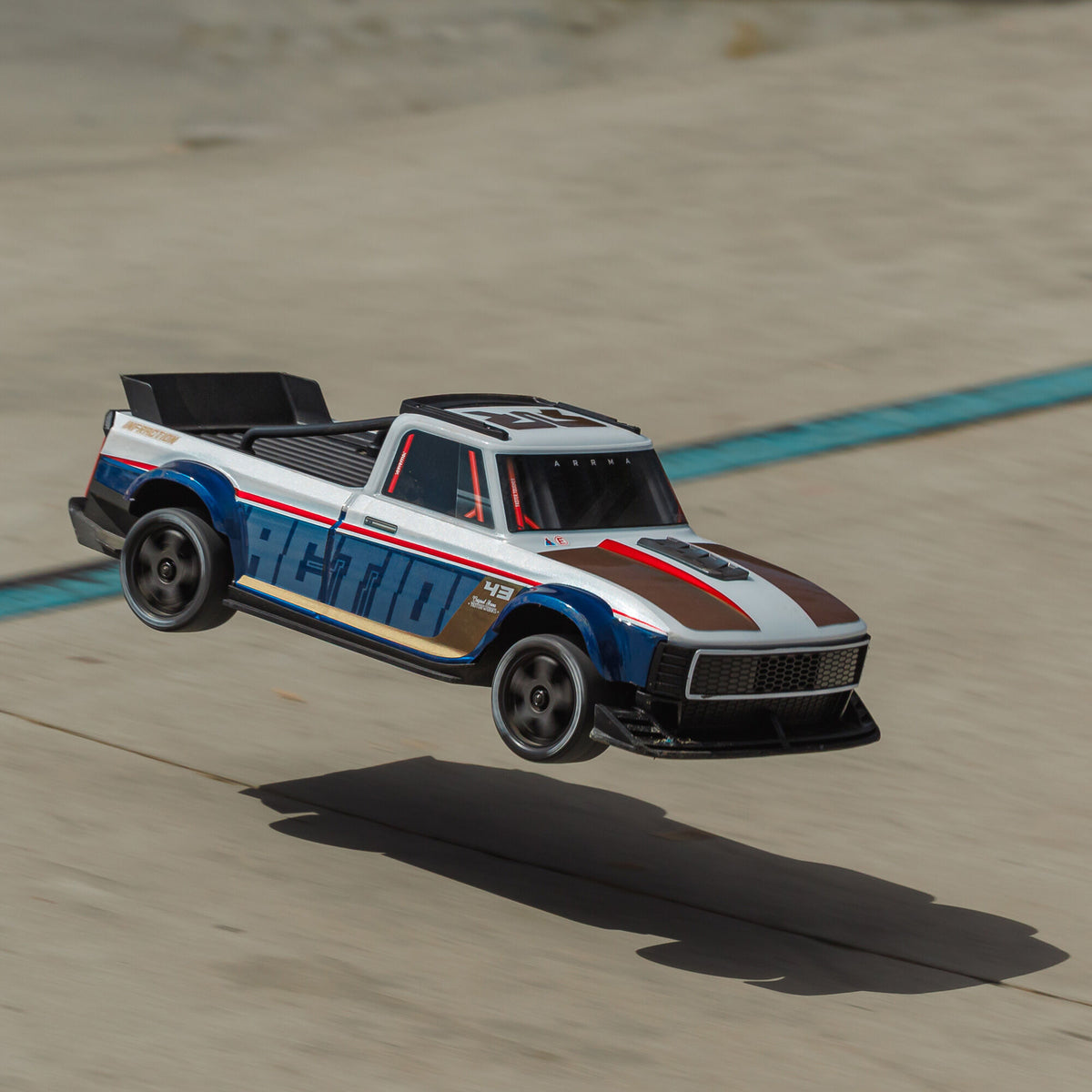 1/12 INFRACTION GROM 3S 4X4 Ready-To-Run Brushless All-Road Street Bash, Blue/Red