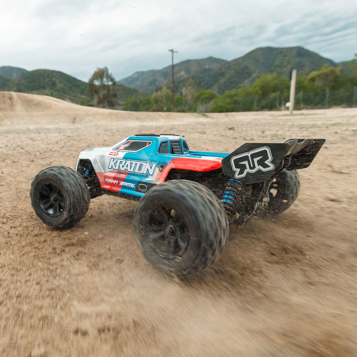 1/16 Mini KRATON 3S DSC 4X4 RTR Brushless Speed Truck (3S Battery & Charger Included) , Red/Blue