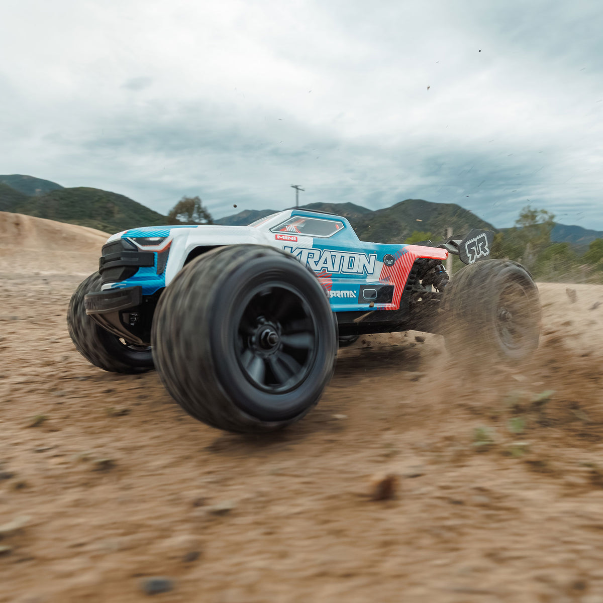 1/16 Mini KRATON 3S DSC 4X4 RTR Brushless Speed Truck (3S Battery & Charger Included) , Red/Blue